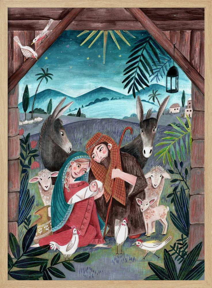 Weihnachten mit Maria und dem Jesuskind | Poster