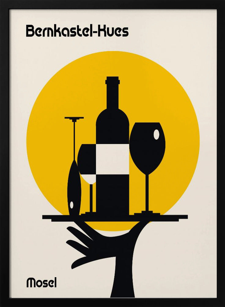 Moselwein Minimalistischer Druck | Poster