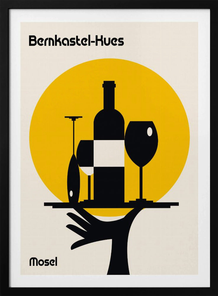 Moselwein Minimalistischer Druck | Poster