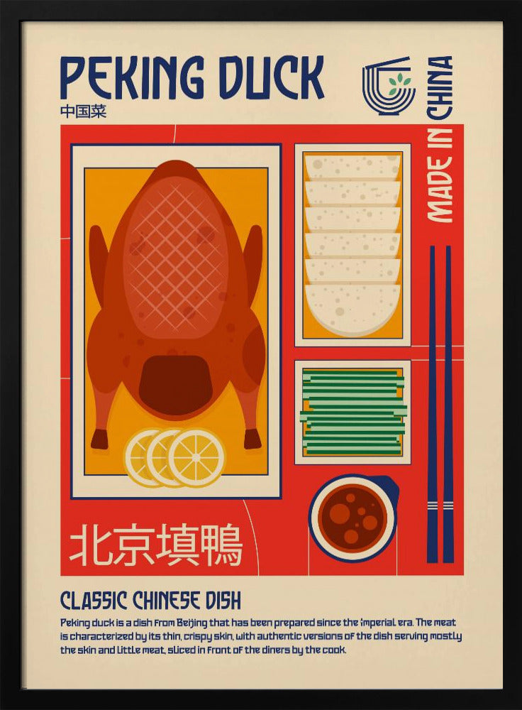 Pekingente Japanisches Essen Poster