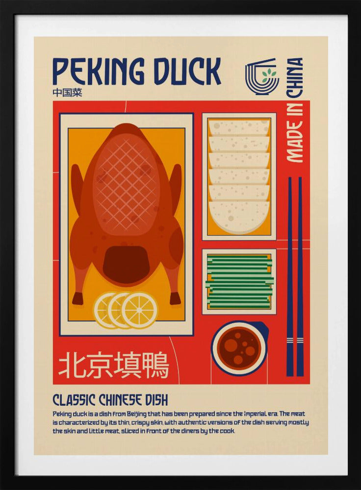 Pekingente Japanisches Essen Poster