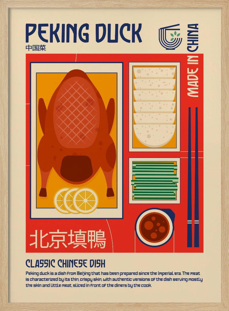 Pekingente Japanisches Essen Poster