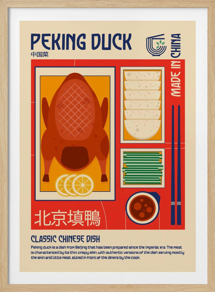 Pekingente Japanisches Essen Poster