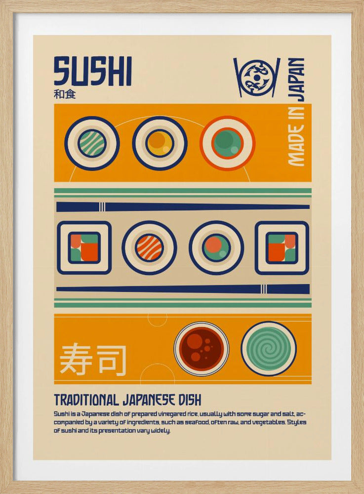 Sushi Poster | Japanisches Essen | Poster
