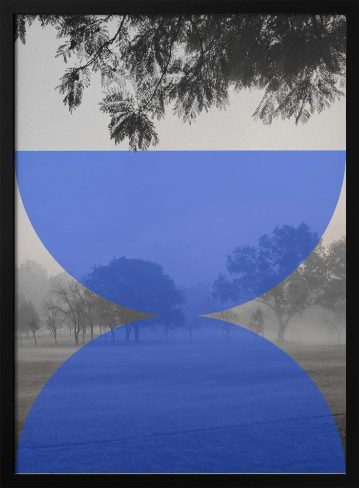 Nebliger blauer Horizont | Poster
