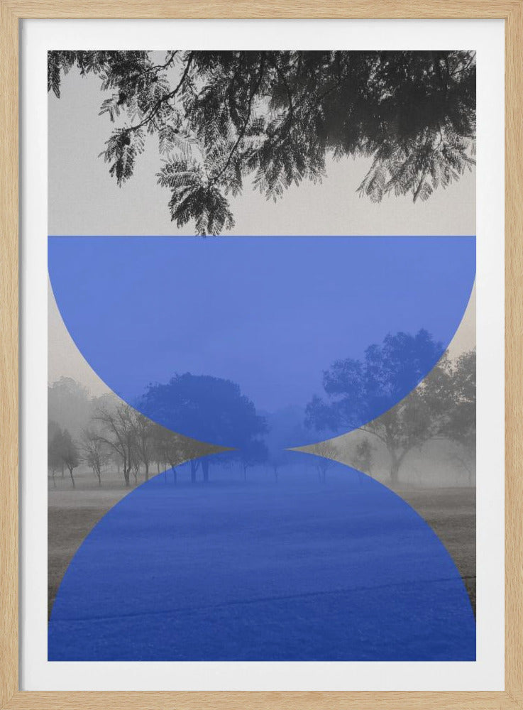 Nebliger blauer Horizont | Poster