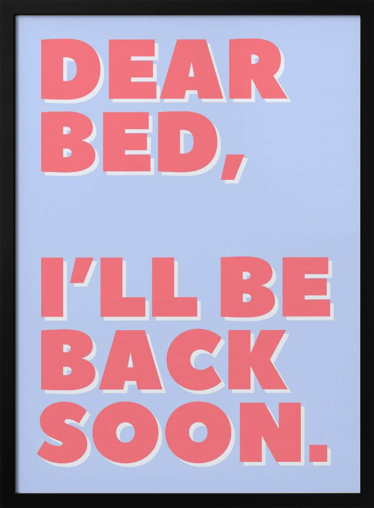 Brief an mein Bett | Poster