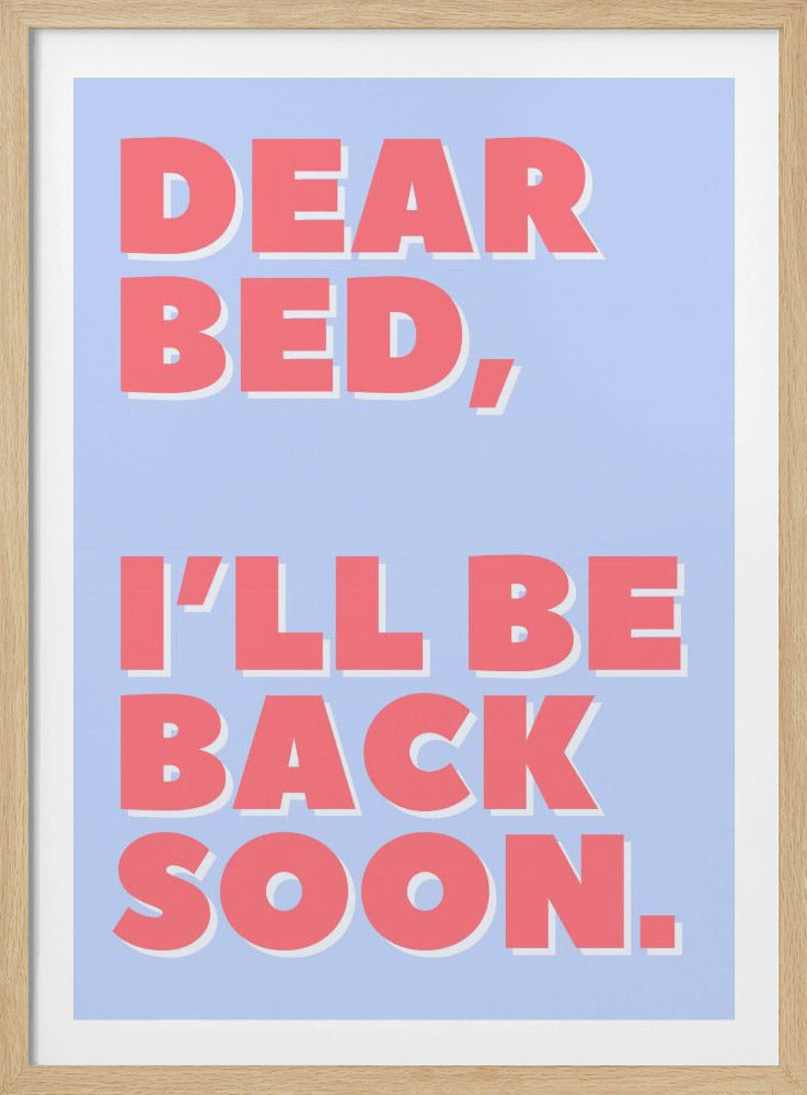 Brief an mein Bett | Poster