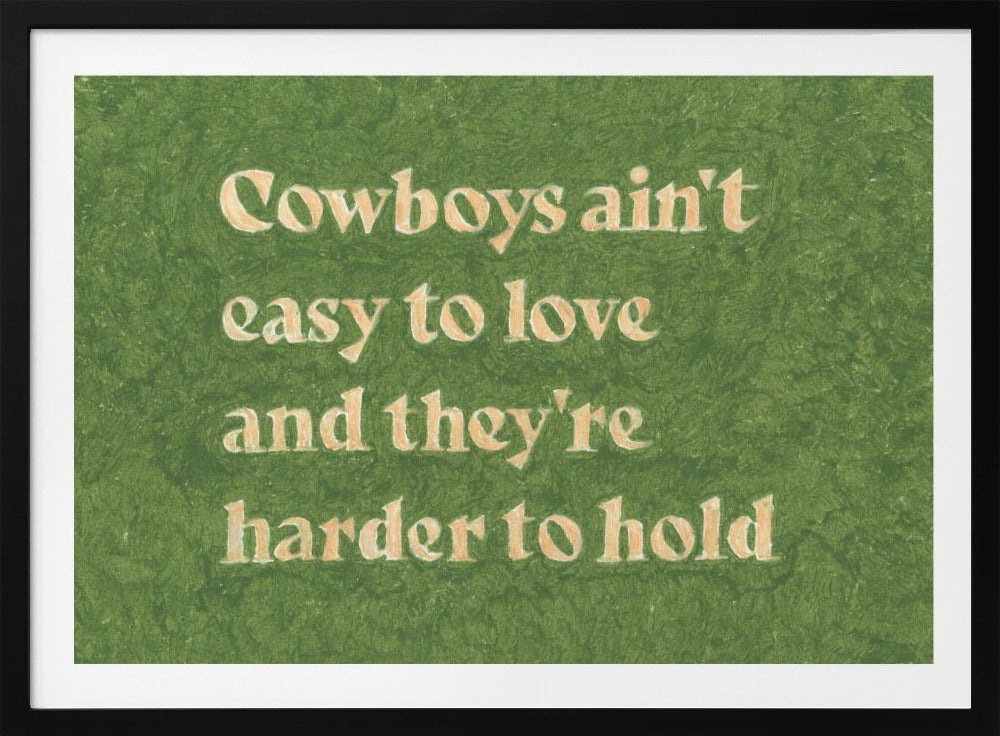 Cowboys sind nicht leicht zu lieben | Poster