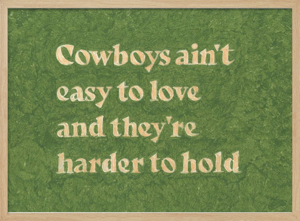 Cowboys sind nicht leicht zu lieben | Poster