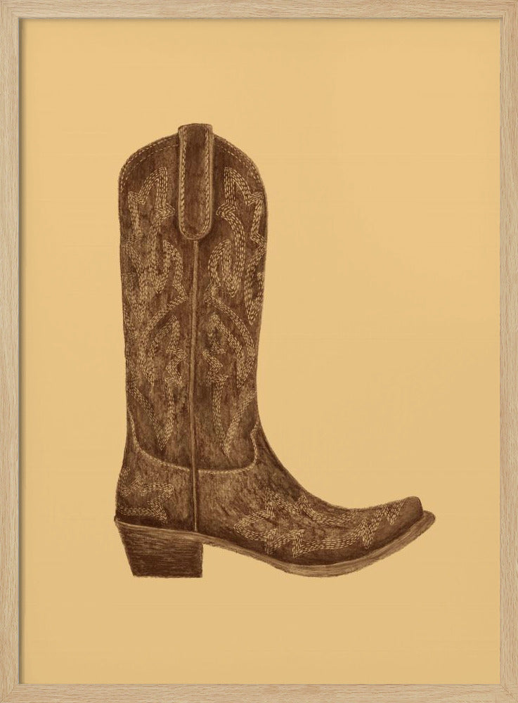 Brauner Cowgirlstiefel | Poster