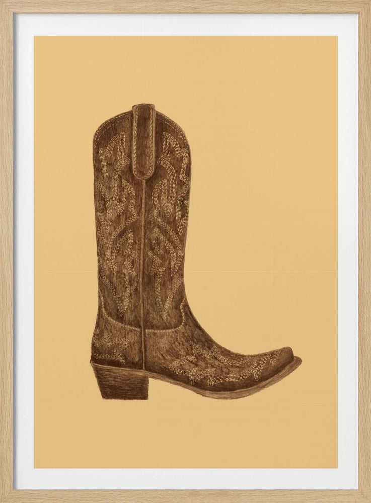 Brauner Cowgirlstiefel | Poster
