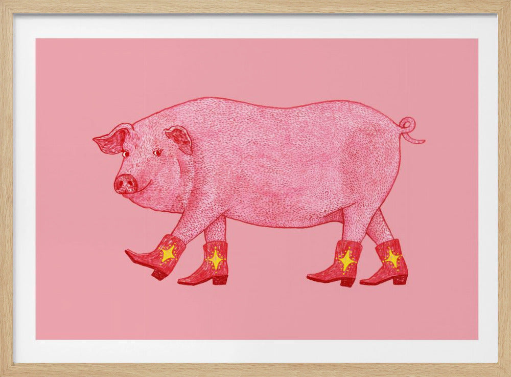 Marjorie, das Cowgirl-Schwein | Poster