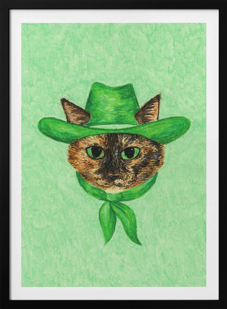 Tilly, die Cowgirl-Schildpattkatze | Poster