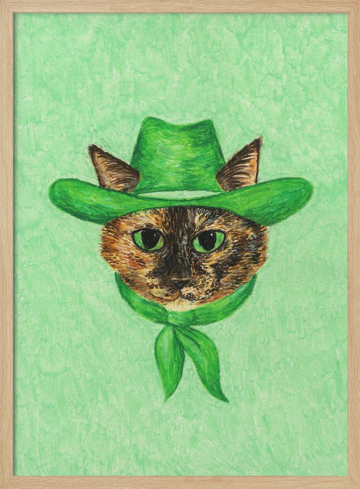 Tilly, die Cowgirl-Schildpattkatze | Poster