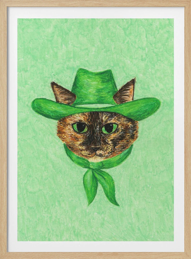 Tilly, die Cowgirl-Schildpattkatze | Poster