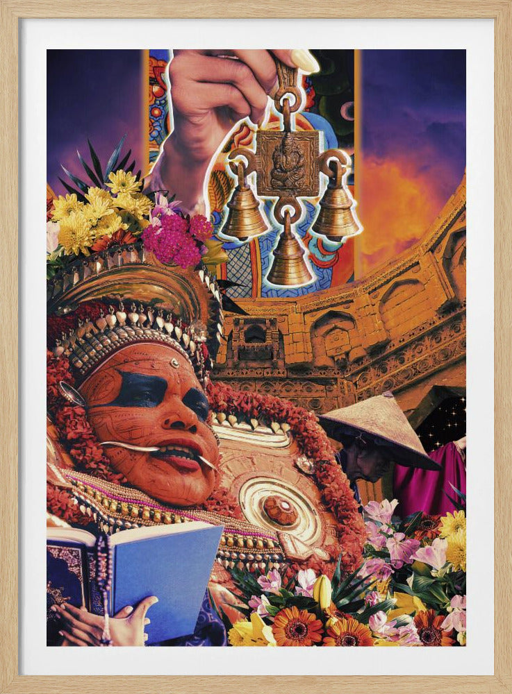 Retro Fantasy Kultur Collage | Poster