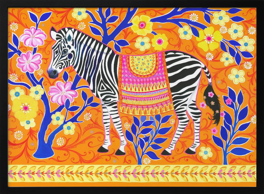 Zebra&#039;s Vibrant Dream | Poster