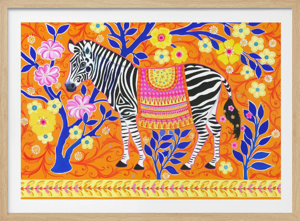 Zebra&#039;s Vibrant Dream | Poster