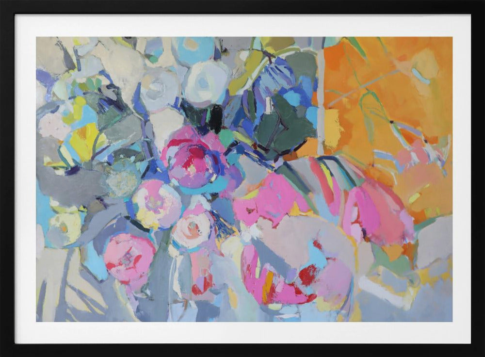 Glas und Rosen | Poster