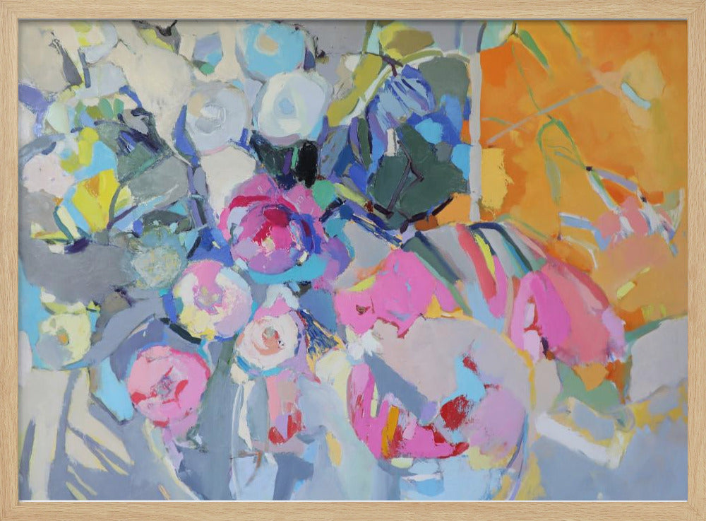 Glas und Rosen | Poster