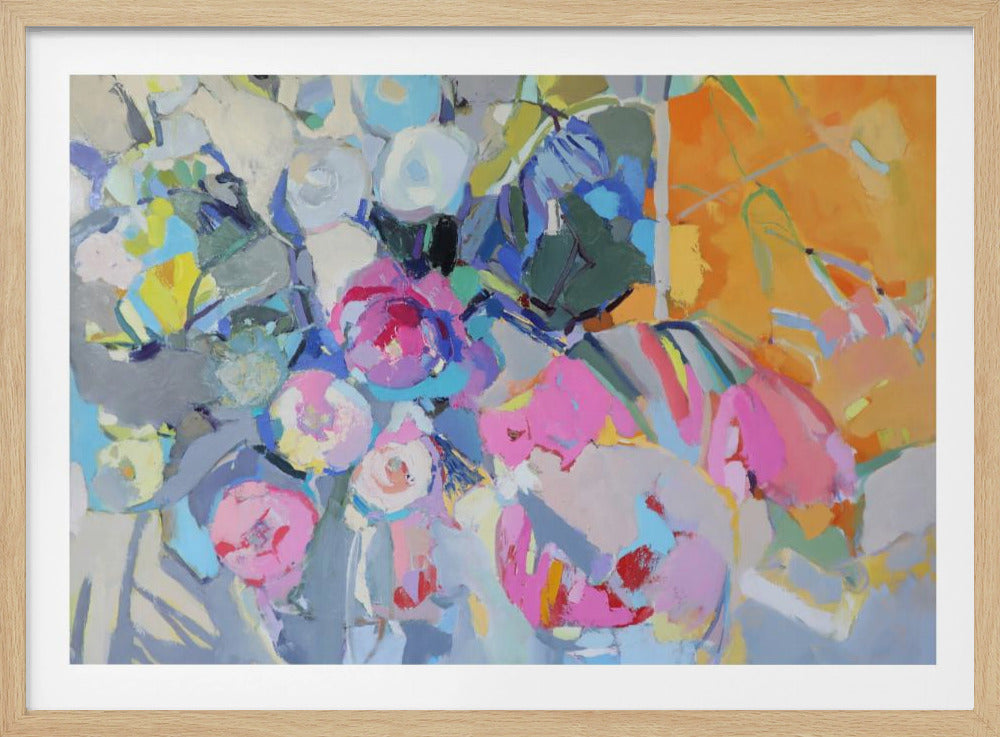 Glas und Rosen | Poster