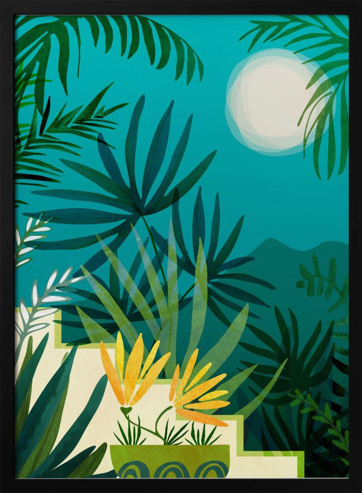 Regenwald im Mondlicht | Poster