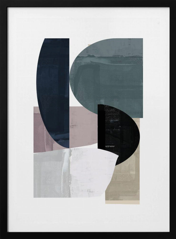 Navy Shapes No3 | Poster