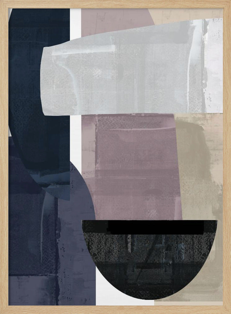 Navy Shapes No2 | Poster