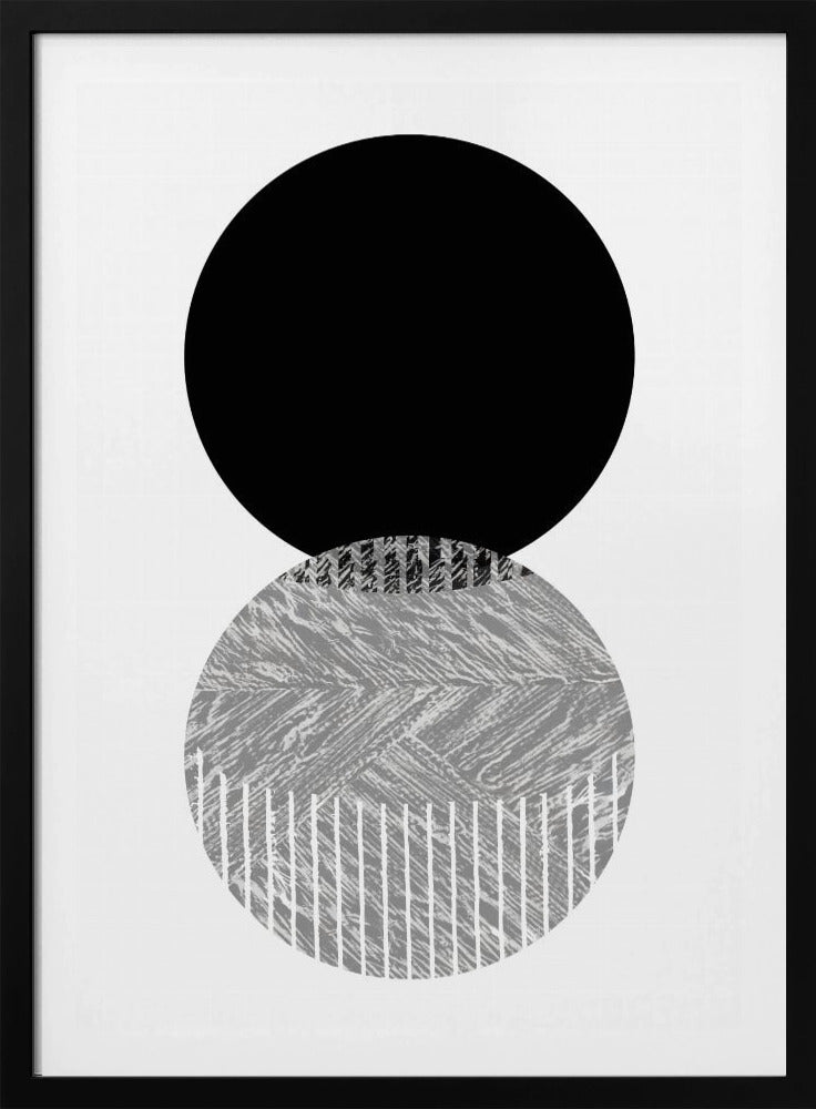 Schwarz-Graue Punkte Bauhaus Nr. 2 | Poster