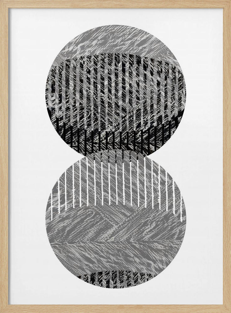 Schwarz-Graue Punkte Bauhaus Nr. 3 | Poster