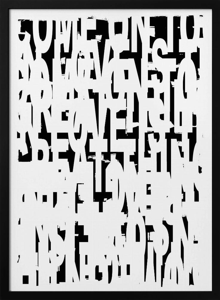 Typography No1 | Poster