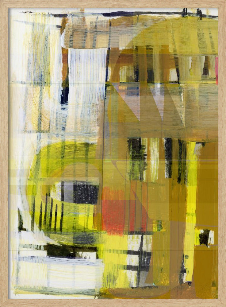 Gelber Ocker Abstrakt Nr. 1 | Poster