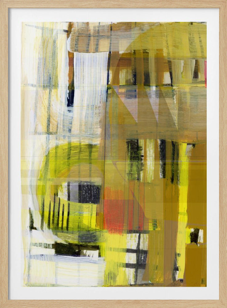 Gelber Ocker Abstrakt Nr. 1 | Poster