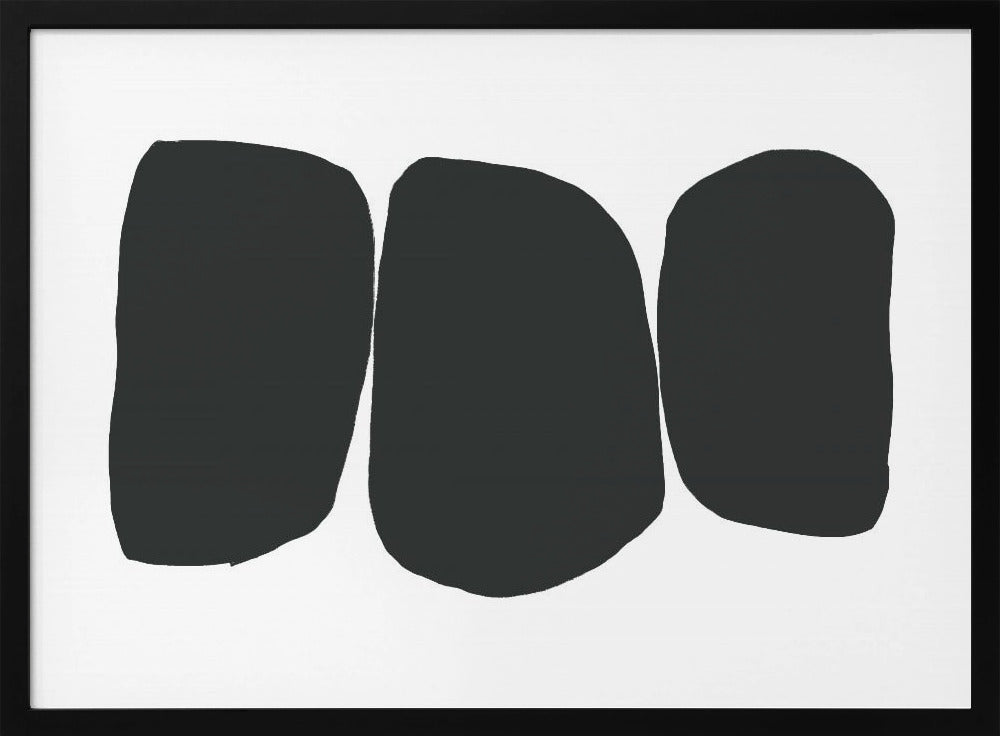 Schwarze unregelmäßige Formen | Poster