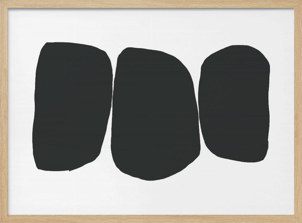 Schwarze unregelmäßige Formen | Poster