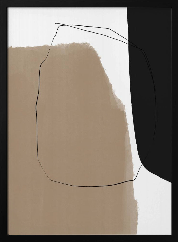 Abstrakte Linienlandschaft | Poster