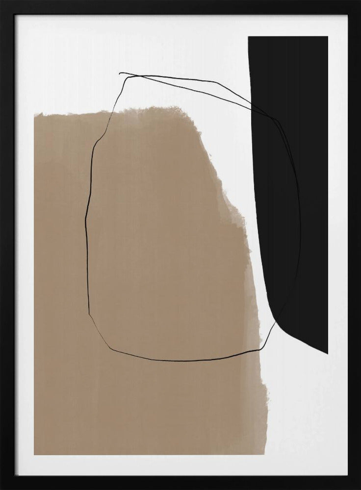 Abstrakte Linienlandschaft | Poster