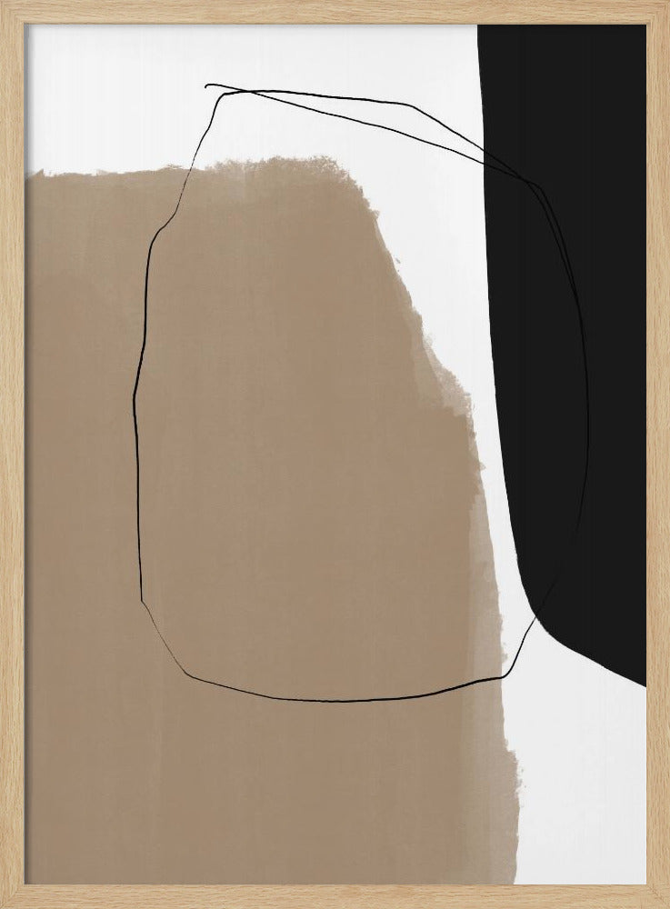 Abstrakte Linienlandschaft | Poster