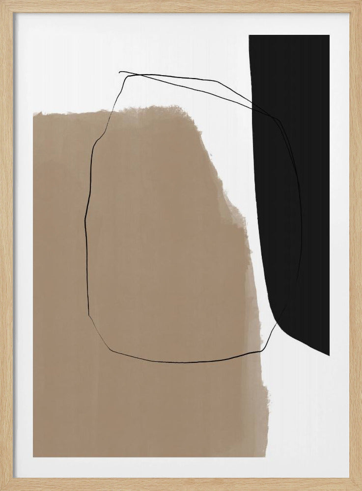 Abstrakte Linienlandschaft | Poster