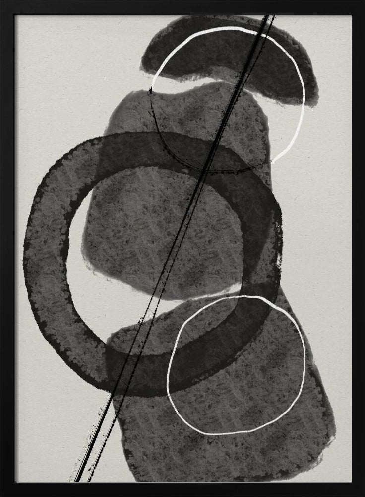 Monochrome Kreise | Poster
