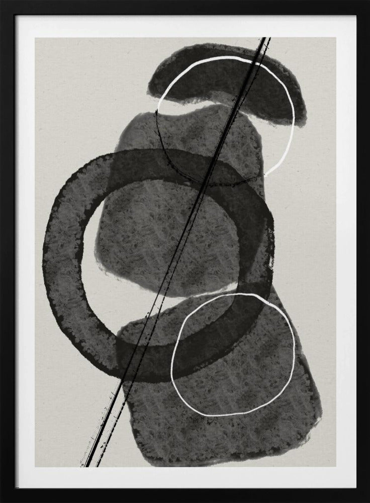 Monochrome Kreise | Poster