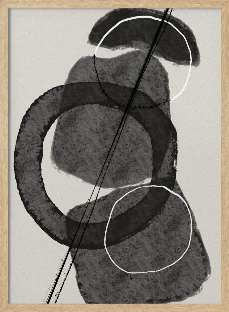 Monochrome Kreise | Poster