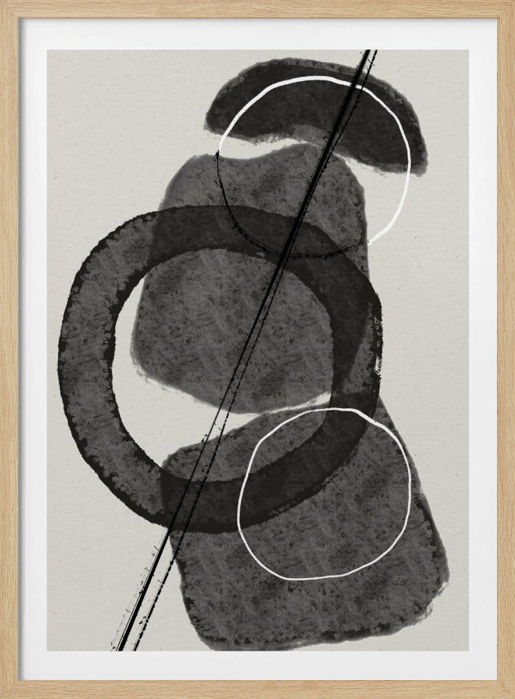 Monochrome Kreise | Poster