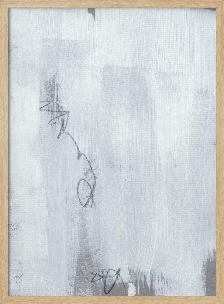 Echoes in Weiß und Graphit | Poster