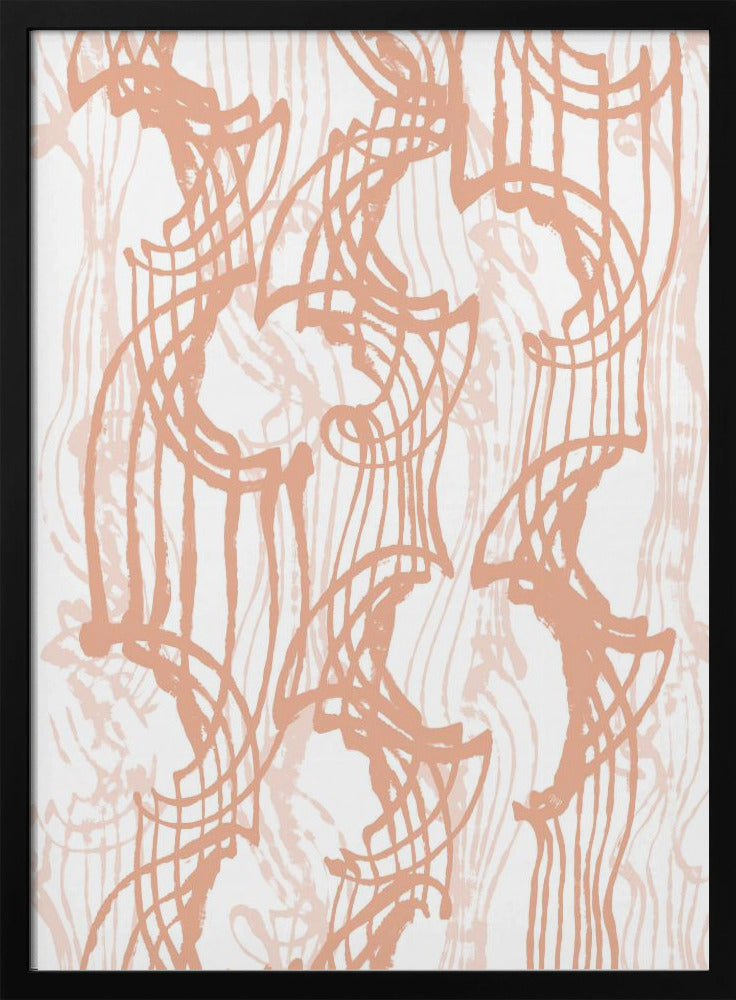 Muster und geschwungene Linien | Poster