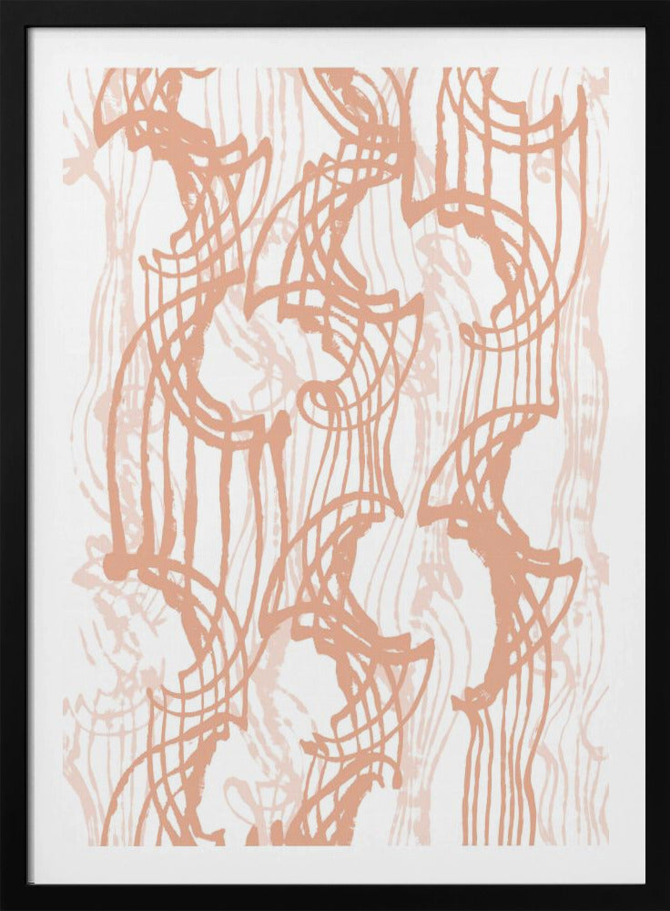 Muster und geschwungene Linien | Poster