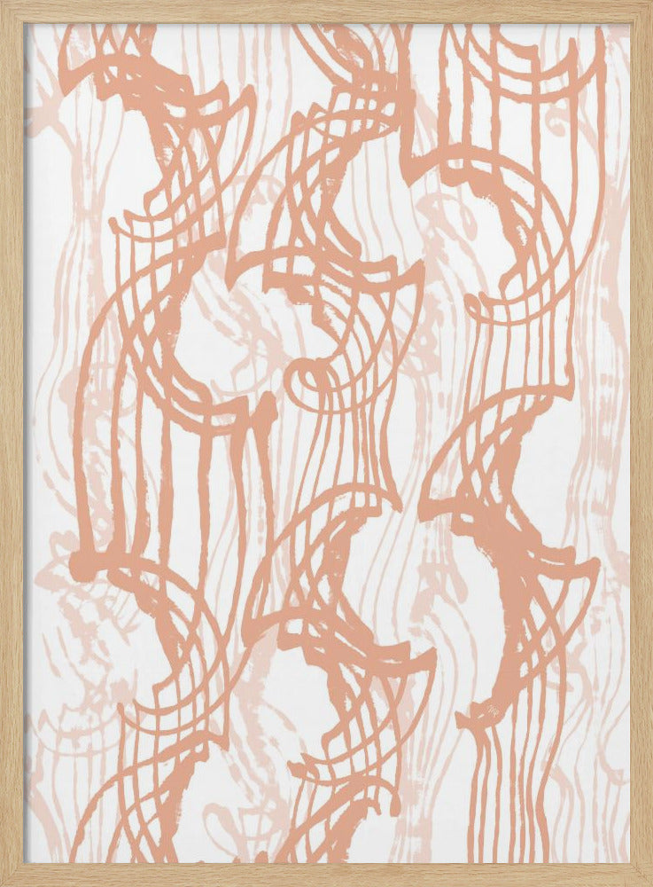 Muster und geschwungene Linien | Poster