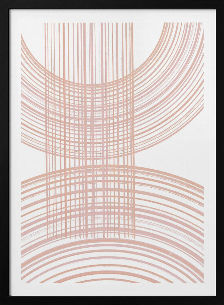 Geometrische Muster mit sich kreuzenden Linien | Poster