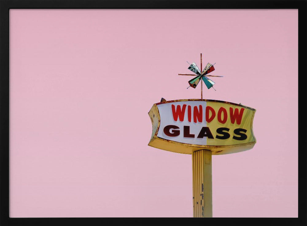 Atomic Pink Starburst Vintage Schild | Poster